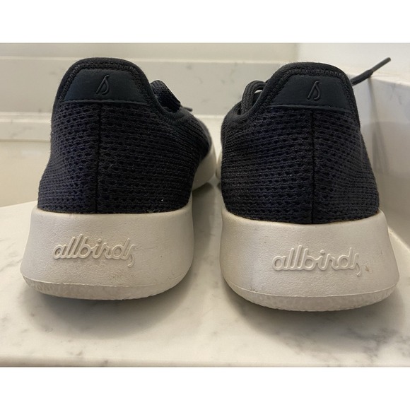Allbirds Women's‎ Size 7 Tree Runners Black Mesh Lace Up Athletic Sneakers Shoes - Picture 3 of 6